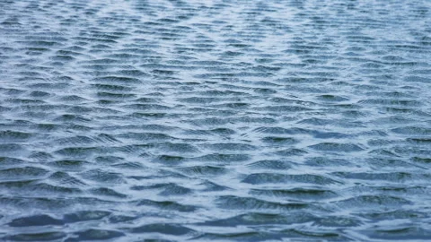 A close-up view of gentle water ripples creating mesmerizing wave patterns. Stock Footage 293274162