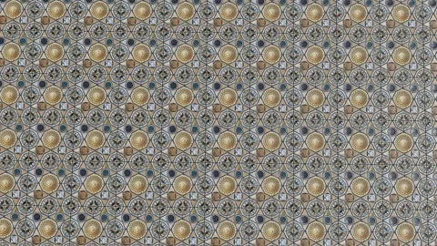 Close-up view of geometric tile Stock Footage 259466673
