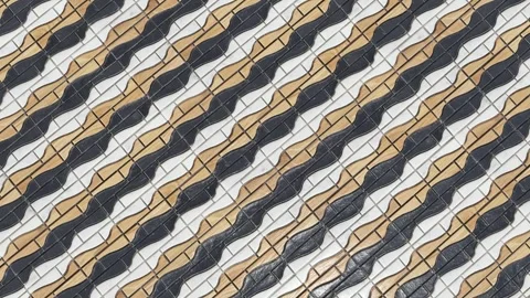 Close-up view of geometric tile Stock Footage 262727197