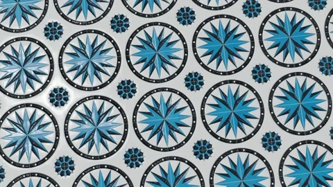 Close-up view of geometric tile Stock Footage 262743378