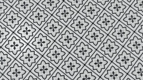 Close-up view of geometric tile Stock Footage 262744009