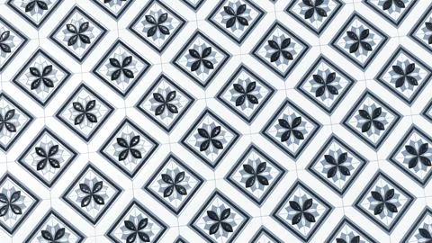 Close-up view of geometric tile Stock Footage 262744505