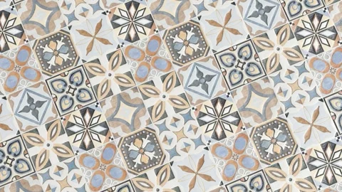 Close-up view of geometric tile Stock Footage 264202589