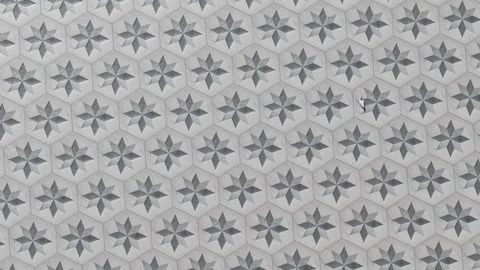 Close-up view of geometric tile Stock Footage 264204359