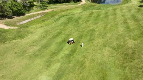 Close-up view of a golf session Stock Footage 276489049