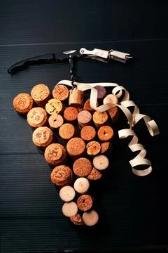 Close up view of a grape bloom Stock Photos