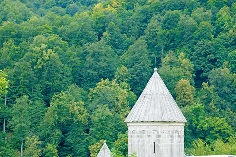 Close-up view of Haghartsin monastery Stock Photos