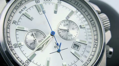 Close-up View of Hand Watch Time lapse. Full HD Stock-Footage 46171081