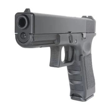 Close view of handgun Stock Photos