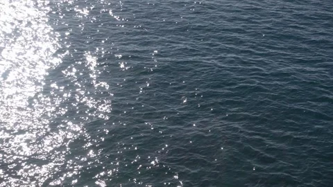 Close view, high contrast dark sea water motion patterns Video stock 332719687