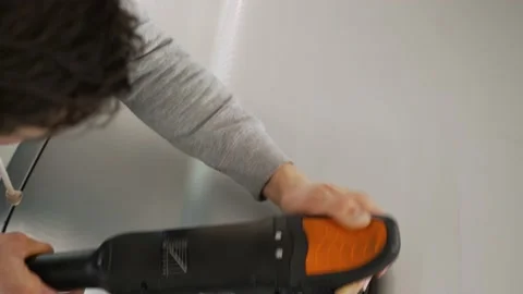 Close up view of hood car. Process of polishing auto. Stock Footage 194420200