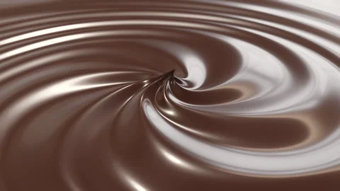 Close-up view to hot chocolate dessert after cooking and mixing cocoa and milk Stock Footage 258353620