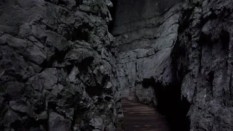 Close up view of huge limestone rocks Stock Footage 167587763