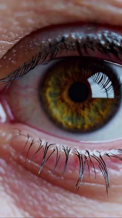 Close-up view of the human eyeball Stock Footage 320763422