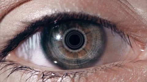 Close-up view of the human eyeball Stock Footage 324564852