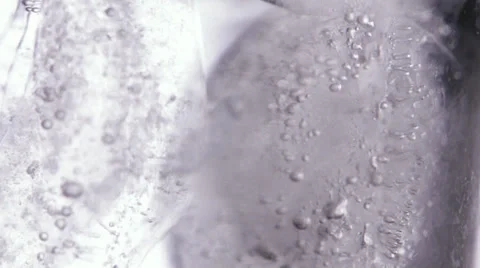 Close up view of the ice cubes Stock Footage 34311284