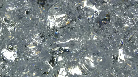 Close up view of the ice cubes. Stock Footage 68811290