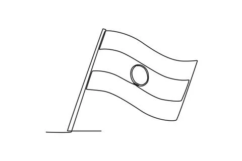 A close view of the Indian flag Stock Illustration