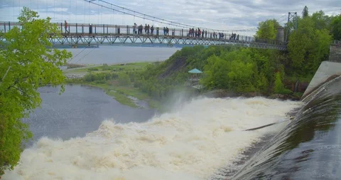 Close up view of intense water current Stock Footage 115097785