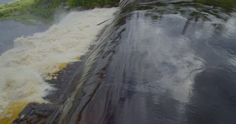 Close up view of intense water current Stock Footage 115097826