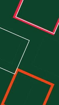 Close-up view of intersecting geometric corner lines in vivid red against a.. Stock Illustration