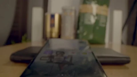 Close up view of the iPad display with icons.	 Stock Footage 135125703