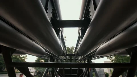 A close up view on the Katyusha rocket launcher monument, Kremlin, Russia, WW2 Stock Footage 148215241
