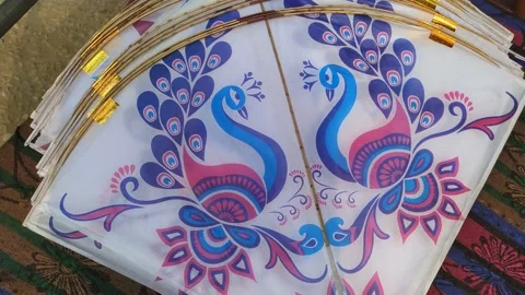 Close up view of kite in a shop. Stock-Footage 146727096