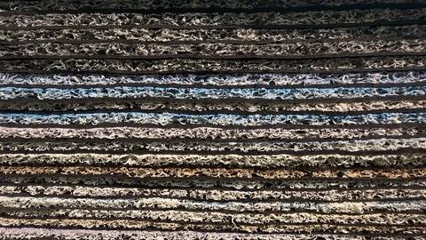 Close-up view of layered stone texture, showing intricate details and natur.. Stock Photos