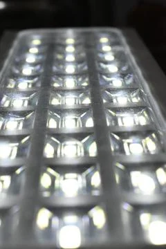 Close up view of LED lamp .LED bulb. Stock Photos