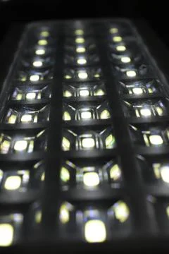 Close up view of LED lamp .LED bulb. Stock Photos
