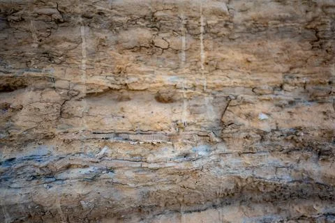 Close up view of limestone at Monument Rocks in Grove County, Kansas. The chalk Stock Photos