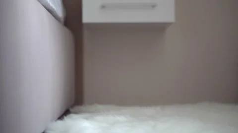 Close-up view of man goes to bed Stock Footage 155979484