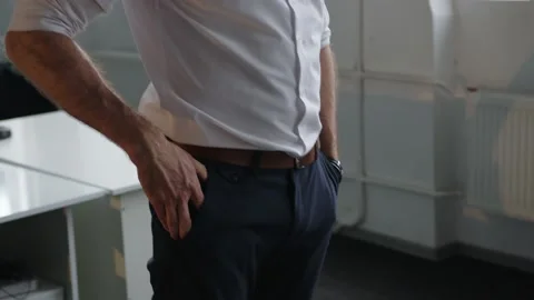 Close up view of man's look in an office Stock-Footage 157801927