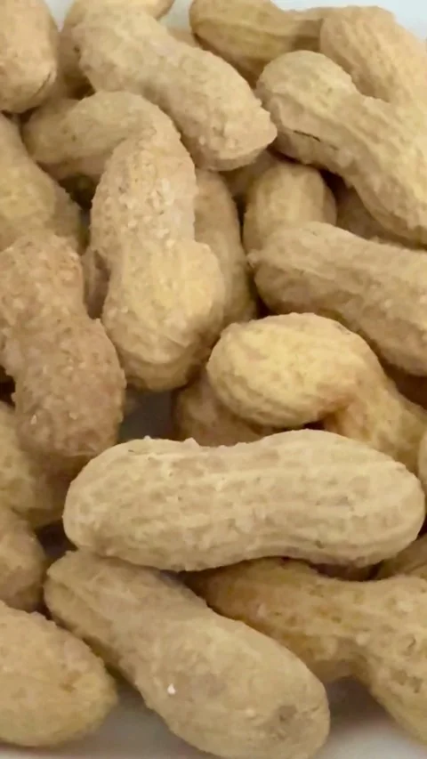 Close up view of many peanuts in their shells Video stock 331982019
