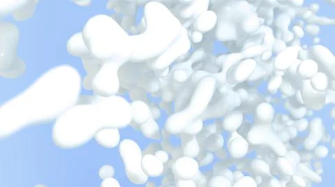 Close up view of massive splash of thick white liquid Illustrazione stock