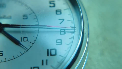 Close-Up View Of A Mechanical Stopwatch Stock Footage 231160126