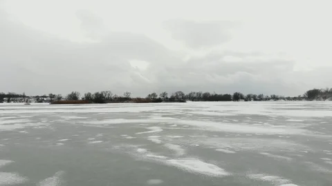 Close up view of melting lake Stock Footage 120304139