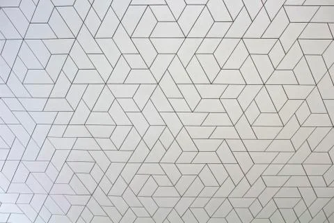 Close up view of a modern architectural pattern on white background. Stock Photos