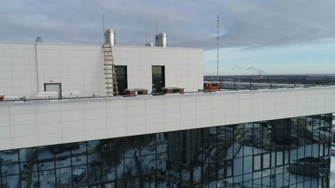 Close-up view of the modern building under construction. 動画素材 151213157