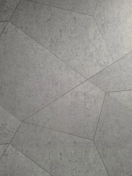 Close view of modern grey textured wallpaper with geometric design and thin.. 스톡 사진
