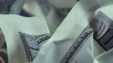 Close-up View of Money in Fire Stock-Footage 72427727