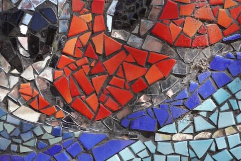 A close-up view of mosaics Stock Photos