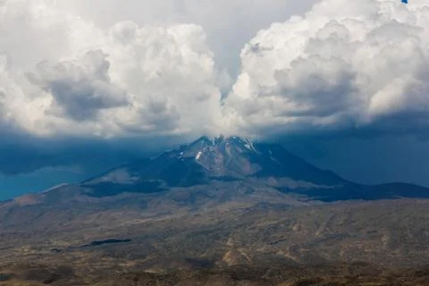 A close up view of Mount Ararat Stock Photos