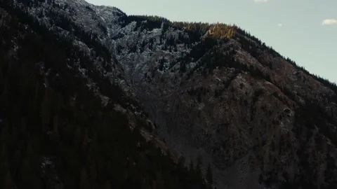 Close view of  a mountain top Stock Footage 169836968