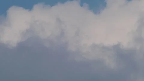 Close up view of moving clouds structure. Видео 333159053