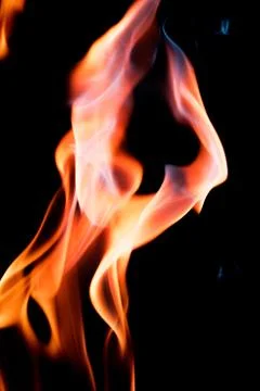 Close up view of natural flame Stock Photos