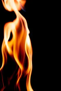 Close up view of natural flame Stock Photos