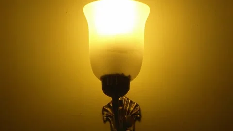 Close-up view of a night-lamp 스톡 동영상 284146420