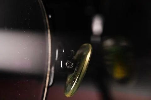 Close view of the nose support of glasses Stock Photos